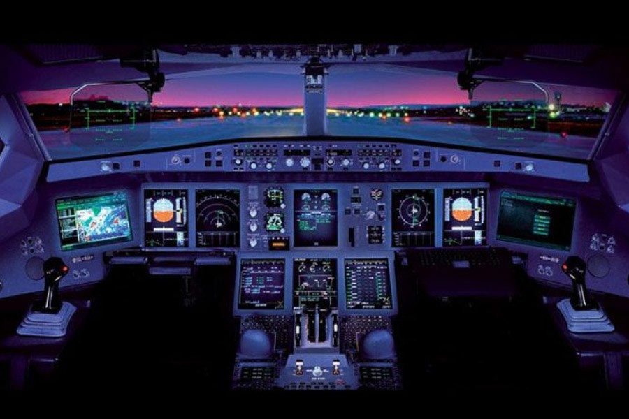787 Cockpit Photo